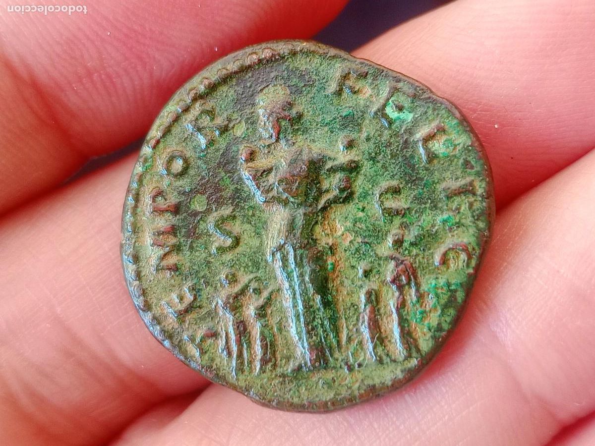 Monedas Imperio Romano: Excelente as de Faustina II EBC- TEMPOR FELIC S C; Fecunditas