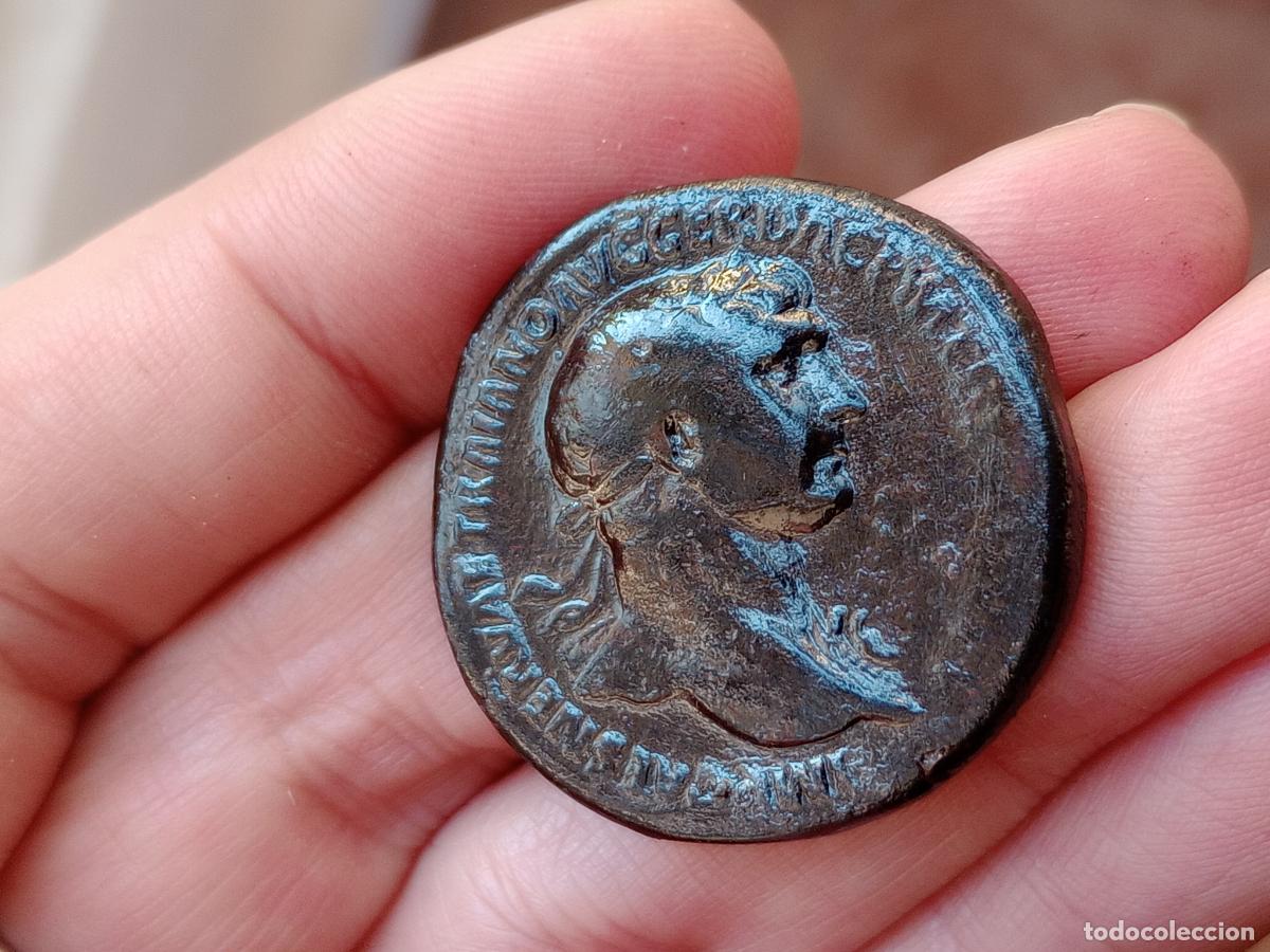Monedas Imperio romano: Sestercio de Trajano - Foto 2