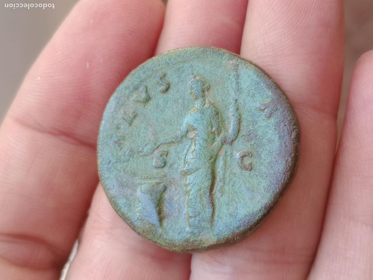 Monedas Imperio romano: ANTONINO PIO - SESTERCIO - ROMA - Foto 2