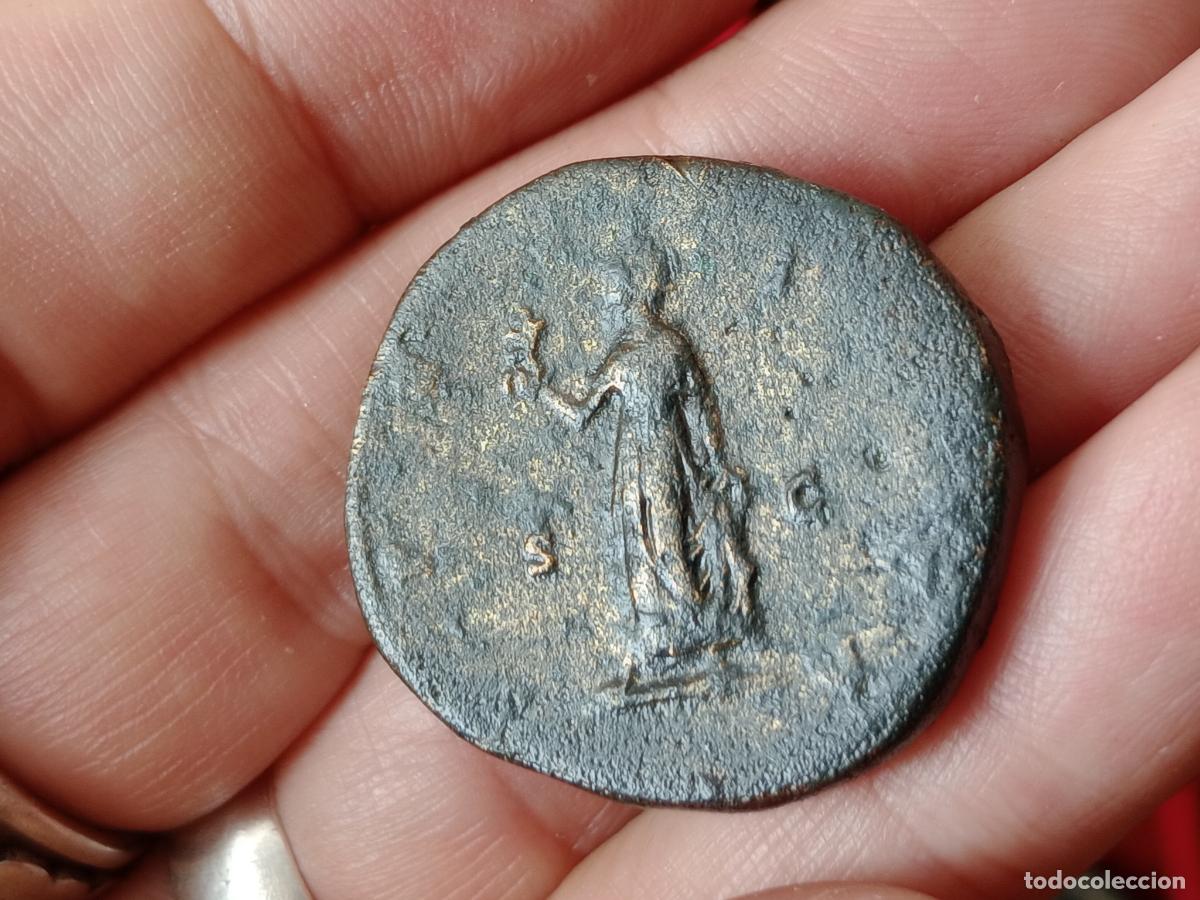 Monedas Imperio romano: Excelente sestercio de C&oacute;modo. Commodus, as Caesar, &AElig; Sestertius - Foto 2