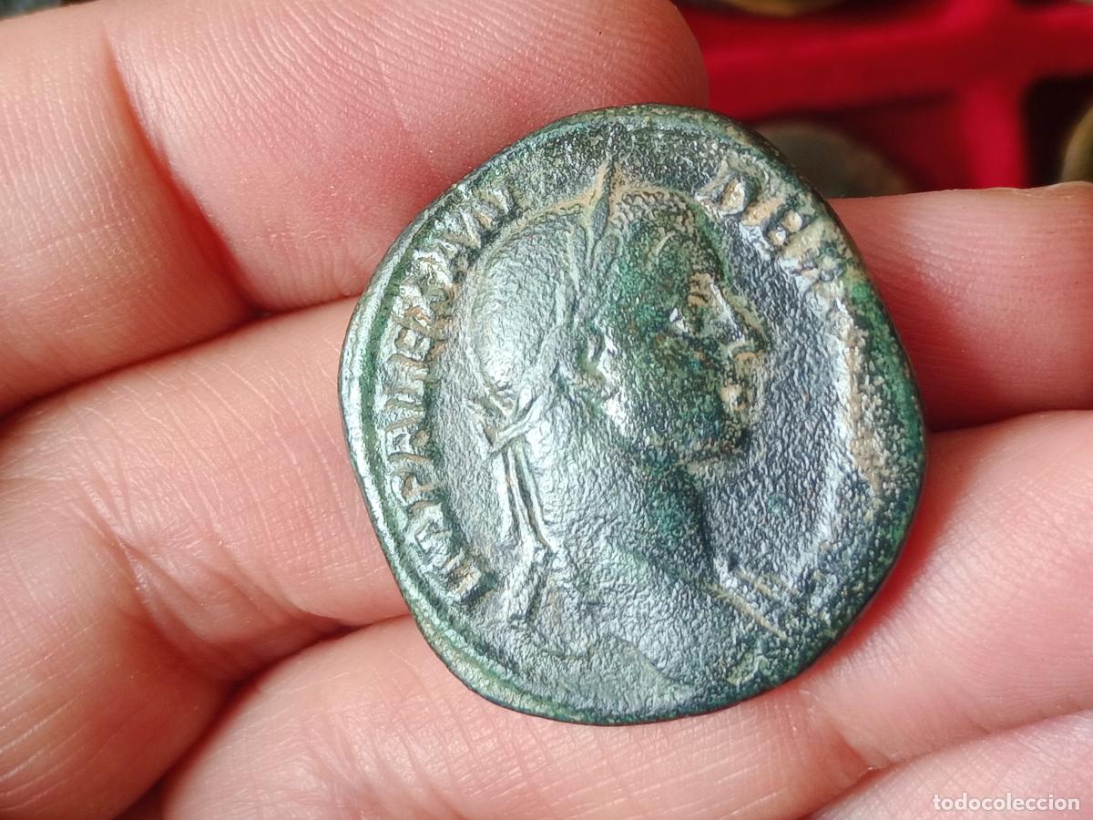 Monedas Imperio romano: Excelente sestercio de Alejandro Severo &AElig; Sestertius - Foto 2