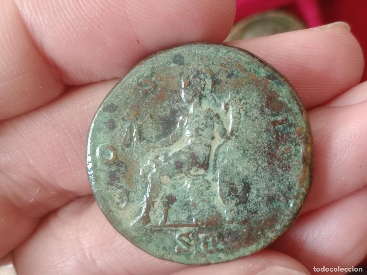 Monedas Imperio romano: Imperio Romano - Sestercio de Adriano, &AElig; Sestertius - Foto 2