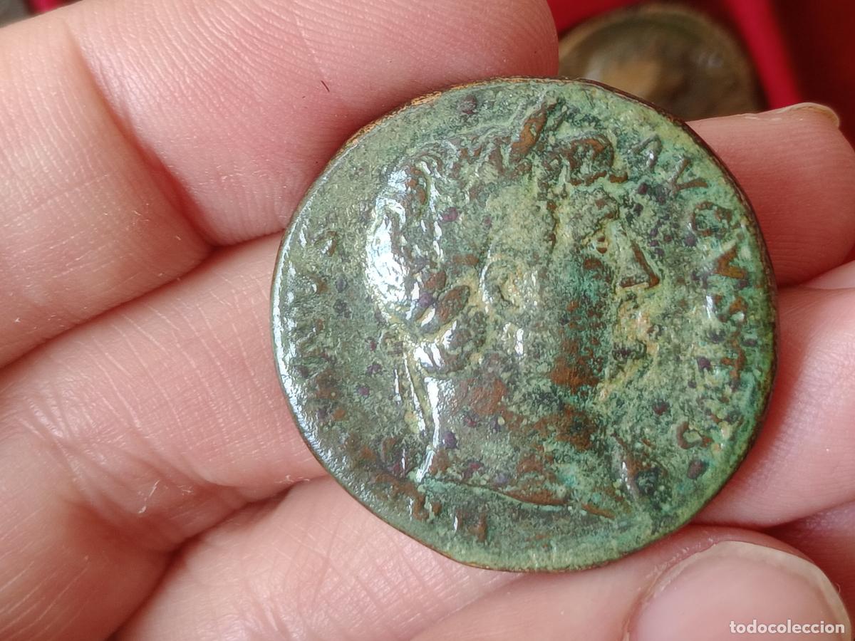 Monedas Imperio romano: Imperio Romano - Sestercio de Adriano, &AElig; Sestertius - Foto 1