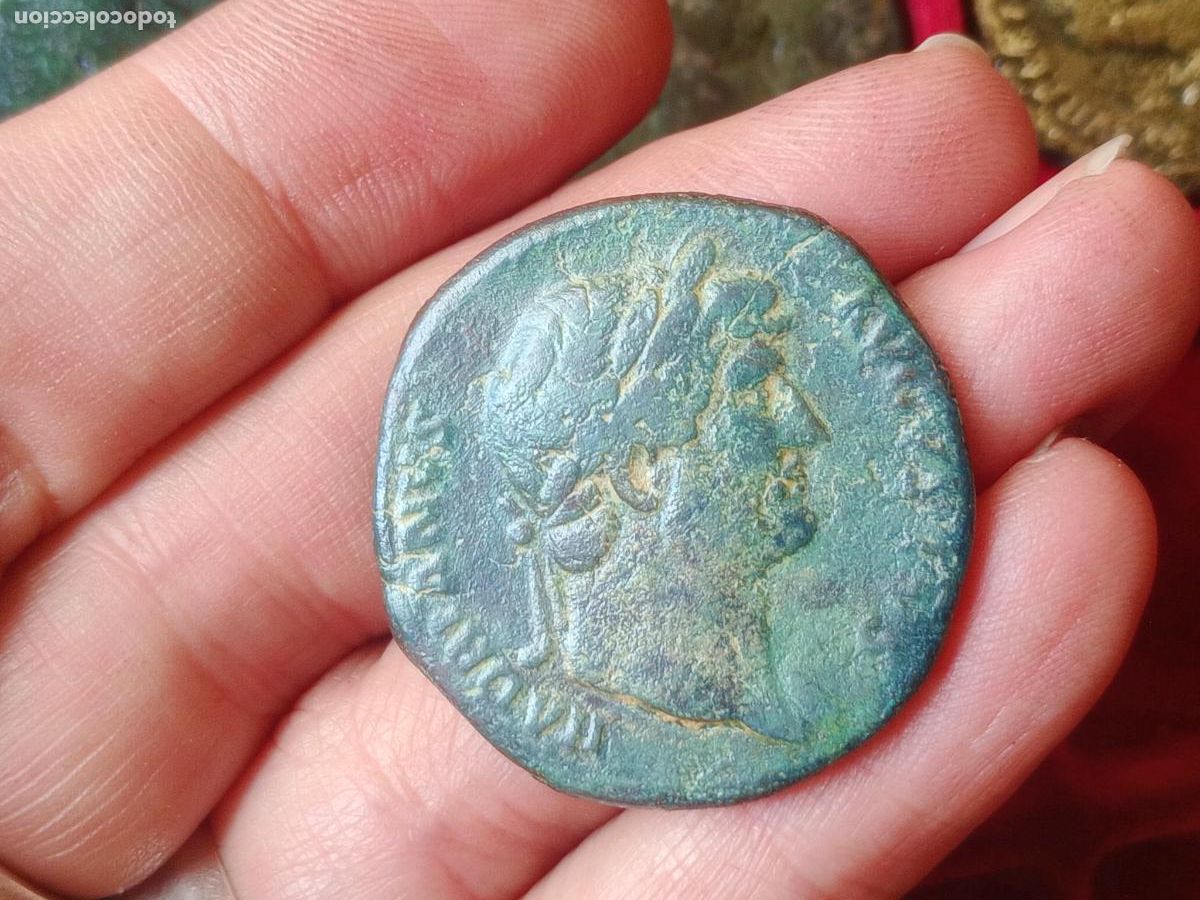 Monedas Imperio romano: Imperio Romano - Sestercio de Adriano, &AElig; Sestertius - Foto 1