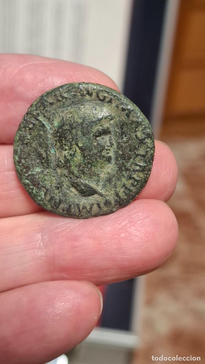 Monedas Imperio romano: moneda de 1 as de Neron (54-68 d.c) rara - Foto 3