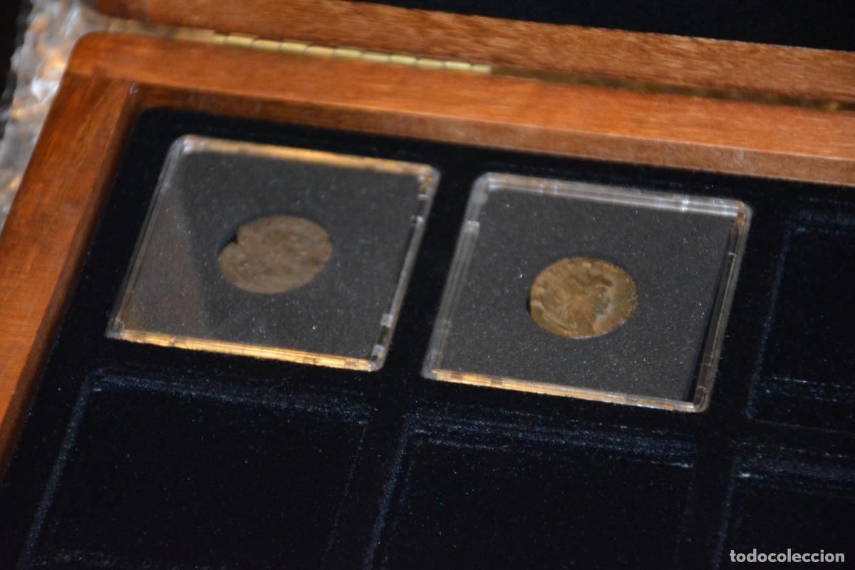 Monedas Imperio romano: Caja con monedas de los 20 EMPERADORES DEL IMPERO ROMANO - Foto 3
