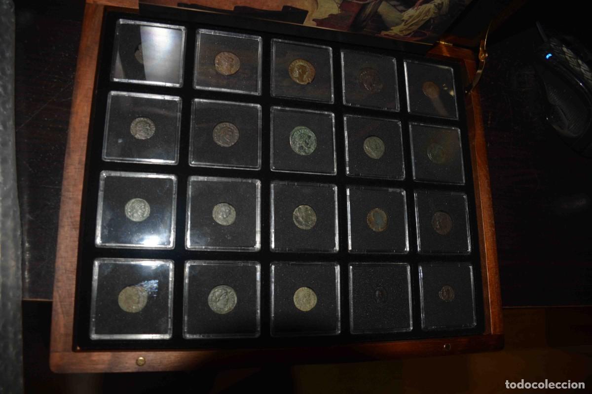 Monedas Imperio romano: Caja con monedas de los 20 EMPERADORES DEL IMPERO ROMANO - Foto 7