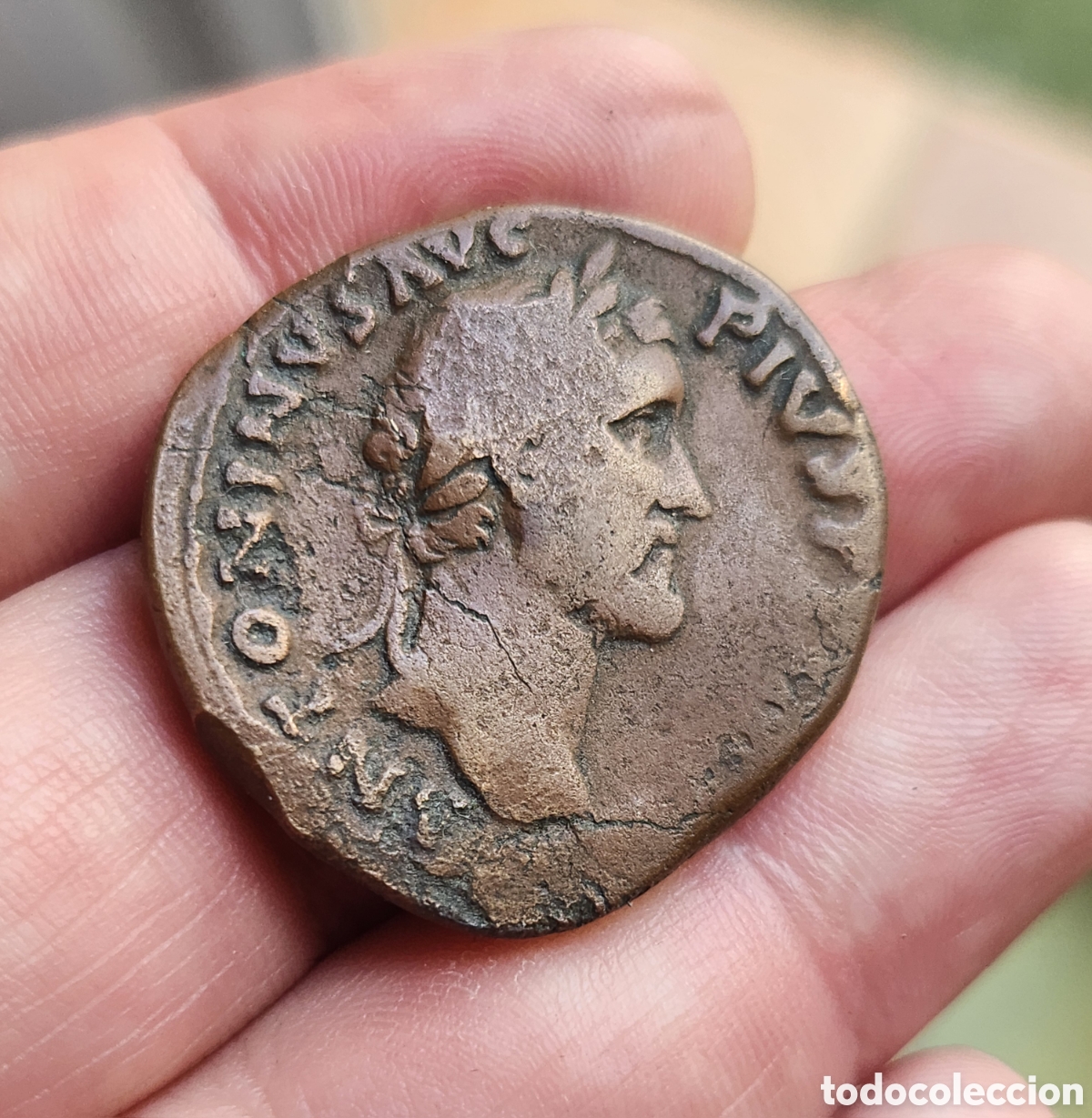 Monedas Imperio romano: Aut&eacute;ntico Sestercio de Antonio Pio - Foto 1