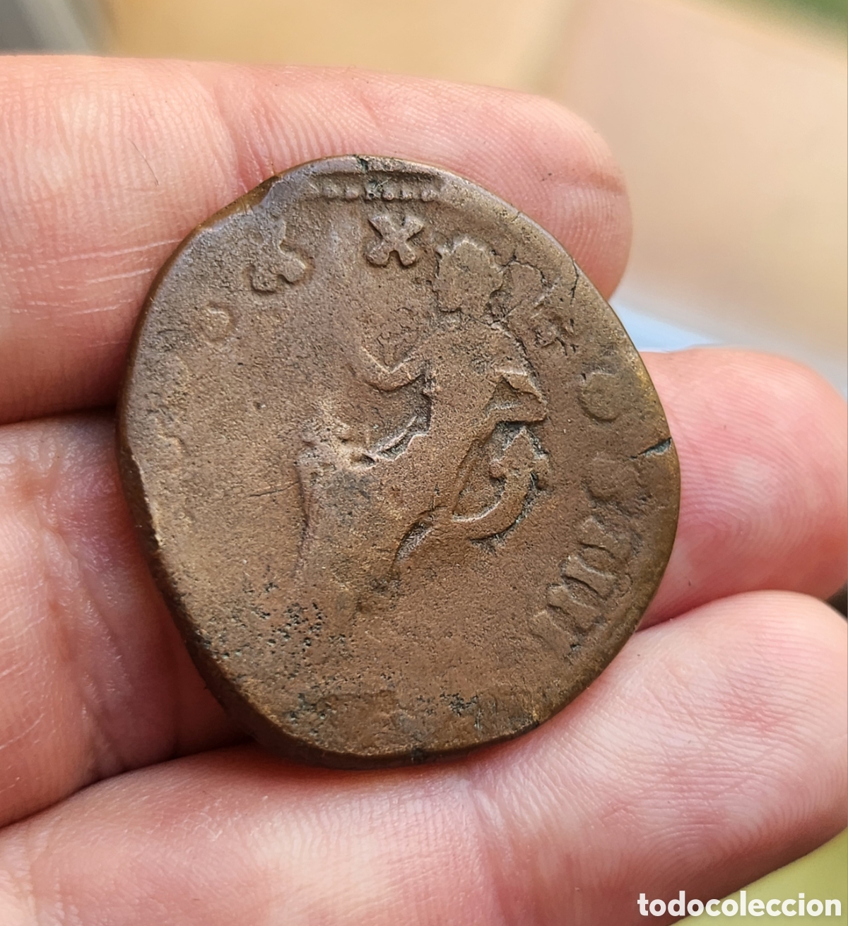 Monedas Imperio romano: Aut&eacute;ntico Sestercio de Antonio Pio - Foto 2