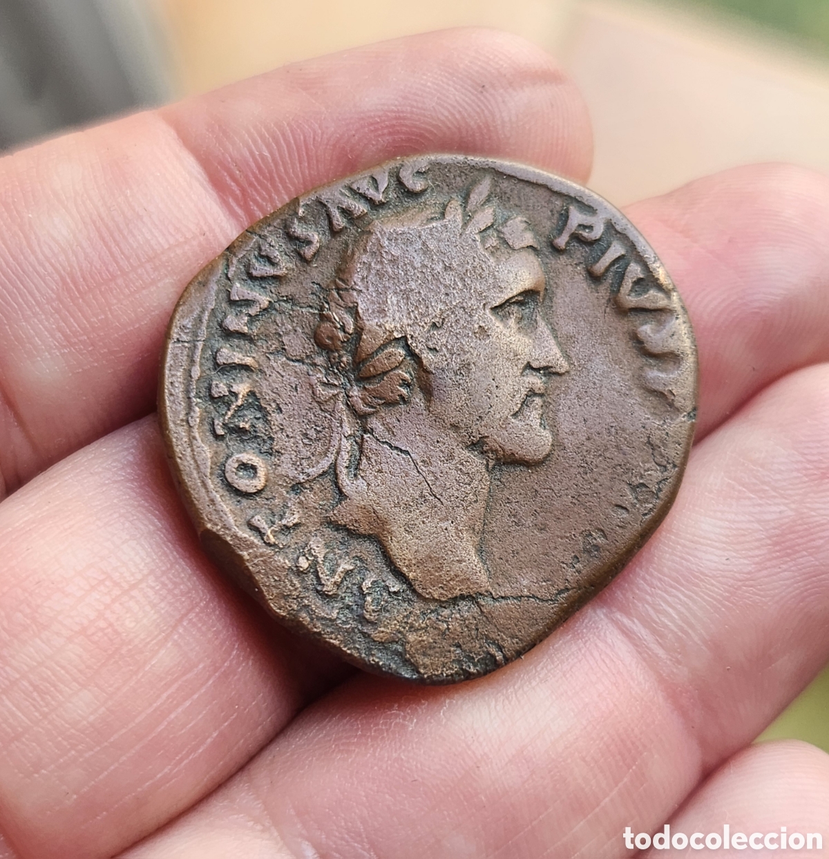 Monedas Imperio romano: Aut&eacute;ntico Sestercio de Antonio Pio - Foto 3