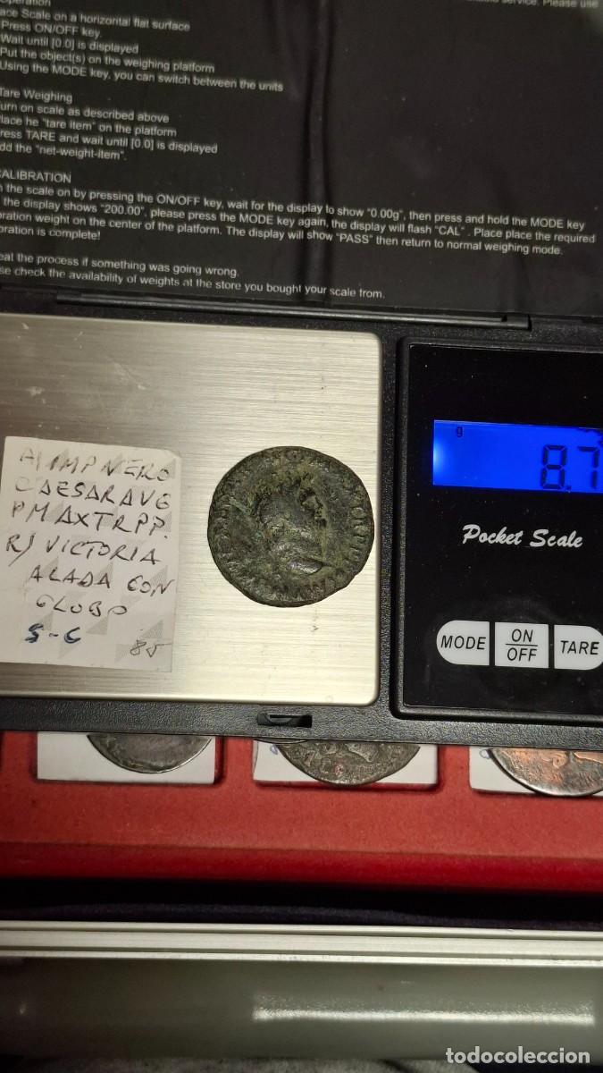 Monedas Imperio romano: moneda de 1 as de Neron (54-68 d.c) rara - Foto 5