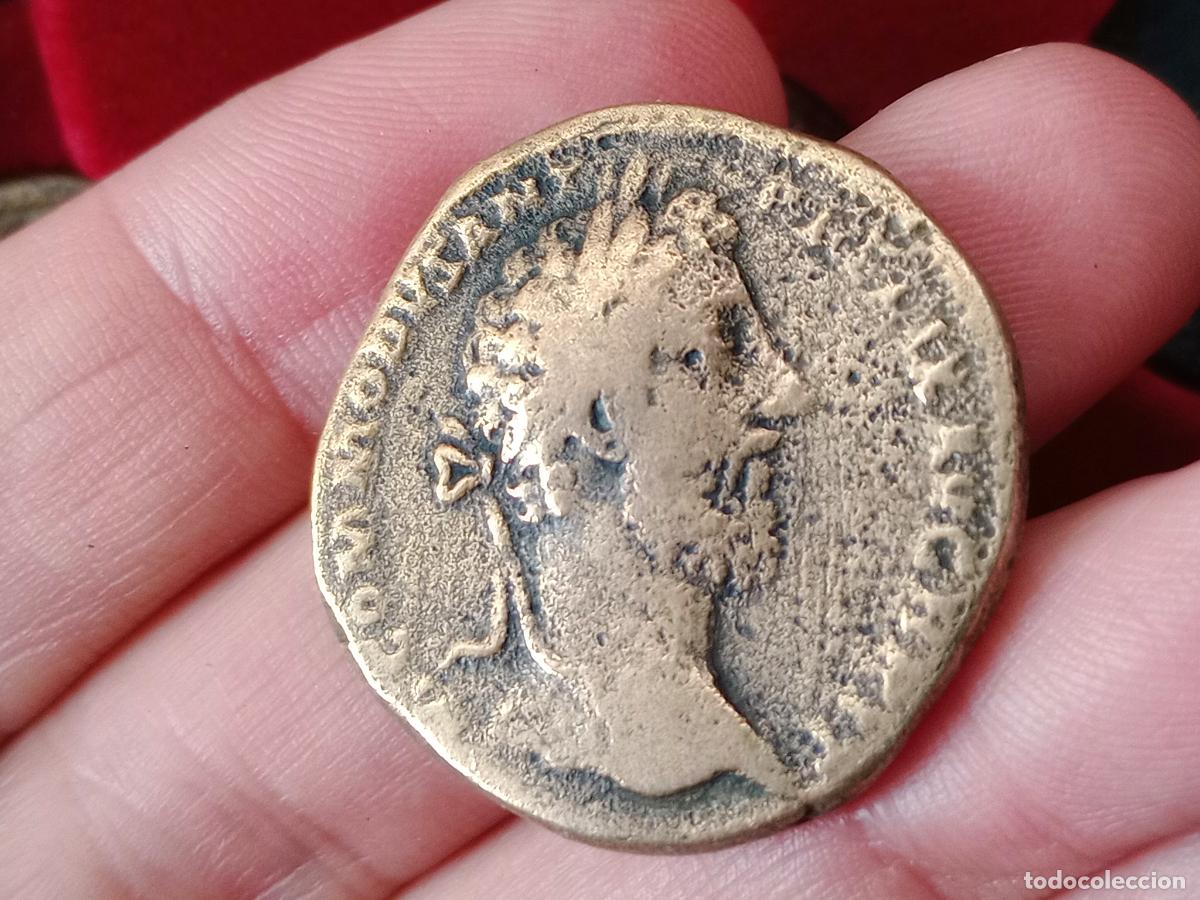 Monedas Imperio romano: QUADRIGA. SESTERCIO DE COMODO, COMMODUS - Foto 2