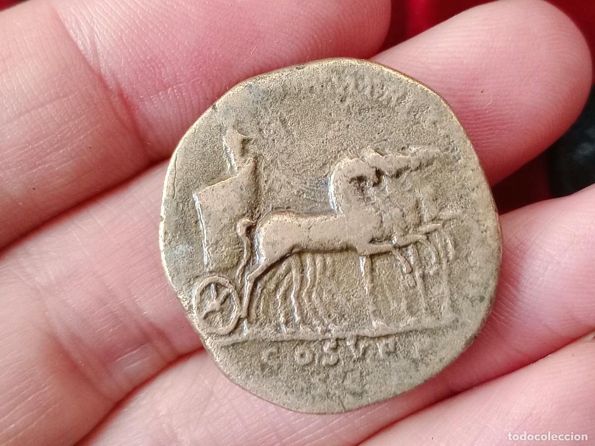 Monedas Imperio romano: QUADRIGA. SESTERCIO DE COMODO, COMMODUS - Foto 1