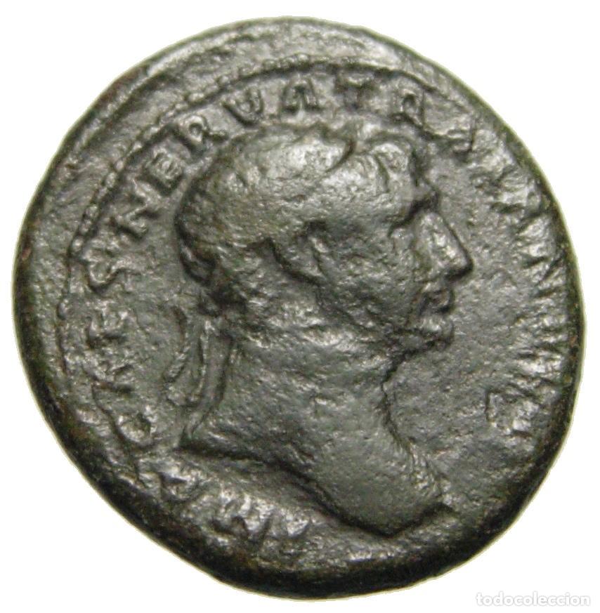 Monedas Imperio romano: Cuadrante de Trajano, 107 dC, loba - Foto 2