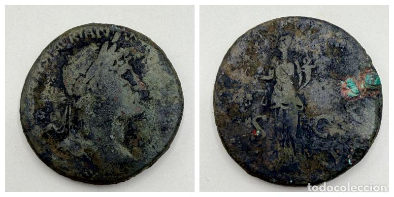 Monedas Imperio romano: MONEDA - SESTERCIO DE ADRIANO CON AEQUITAS EN REVERSO - Foto 1