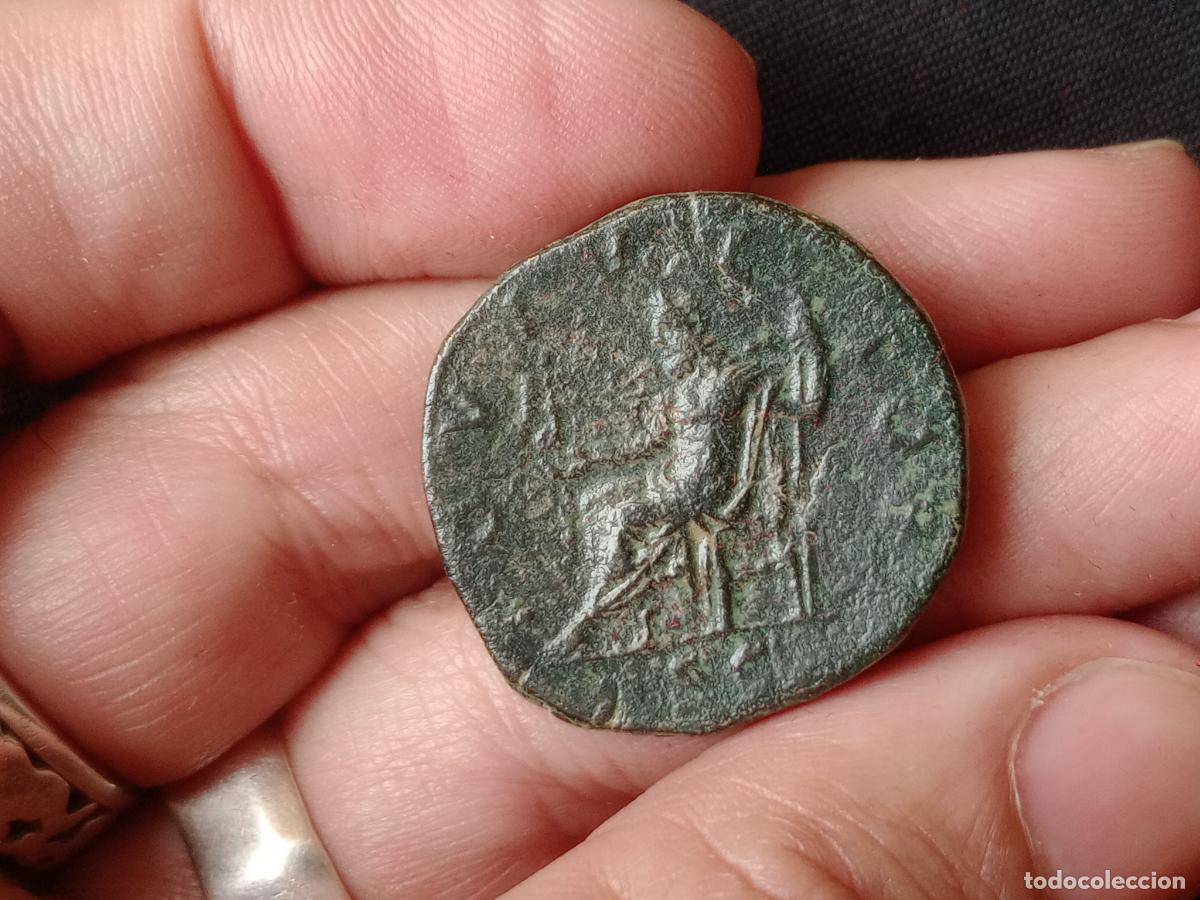 Monedas Imperio romano: BUEN SESTERCIO DE ALEJANDRO SEVERO ROMA - Foto 2