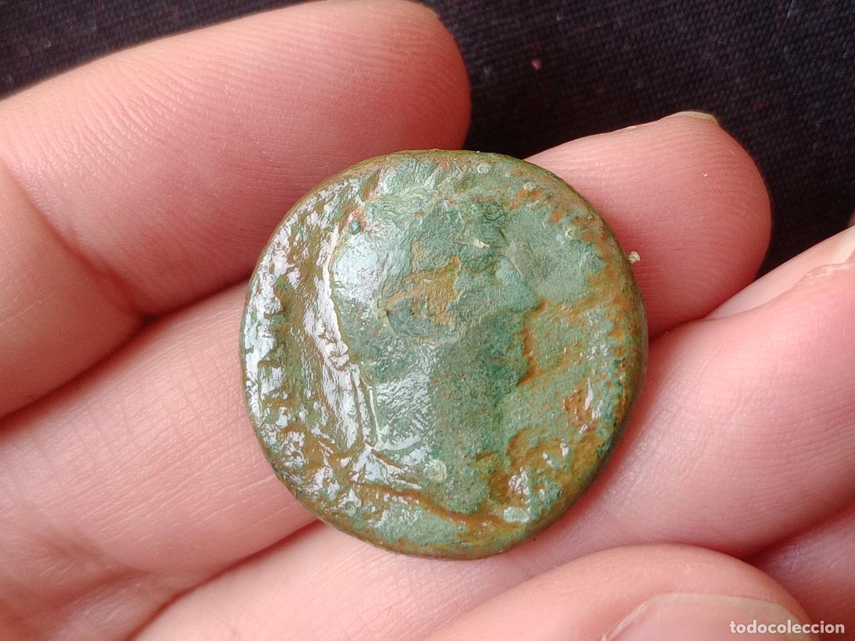Monedas Imperio romano: As romano de Adriano. P&aacute;tina verde - Foto 1