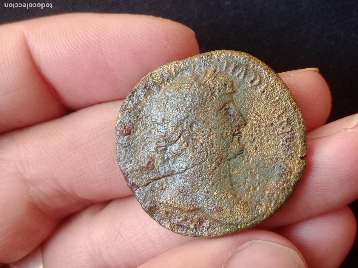 Monedas Imperio romano: Sestercio de Adriano. Roma - Foto 1