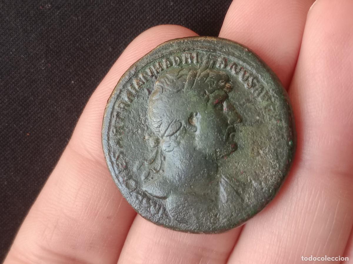 Monedas Imperio romano: Buen sestercio de Adriano &AElig; Sestertius - Foto 1