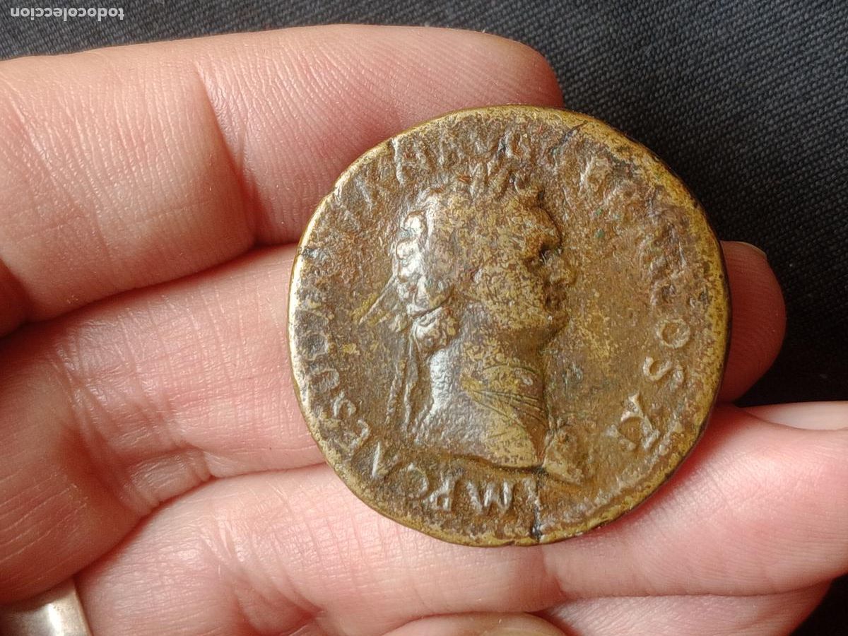 Monedas Imperio romano: Sestercio de Domiciano. Emperador a caballo - Foto 2