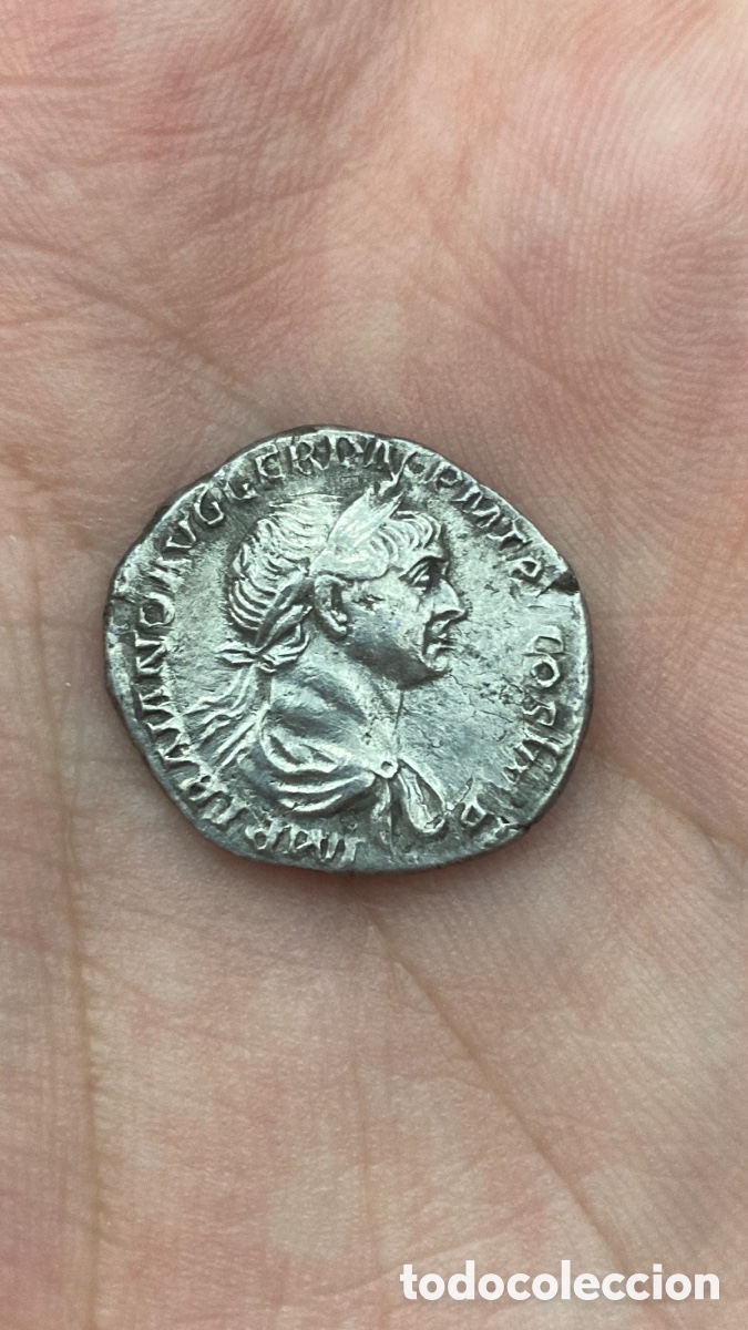 Monedas Imperio romano: Denario de Trajano Genio - Foto 3