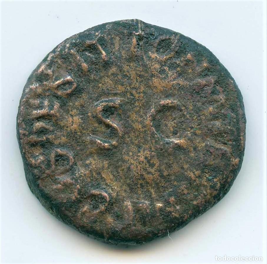 Monedas Imperio romano: Imperio Romano. Claudio (41-54 D. C.) Cuadrante - Foto 2