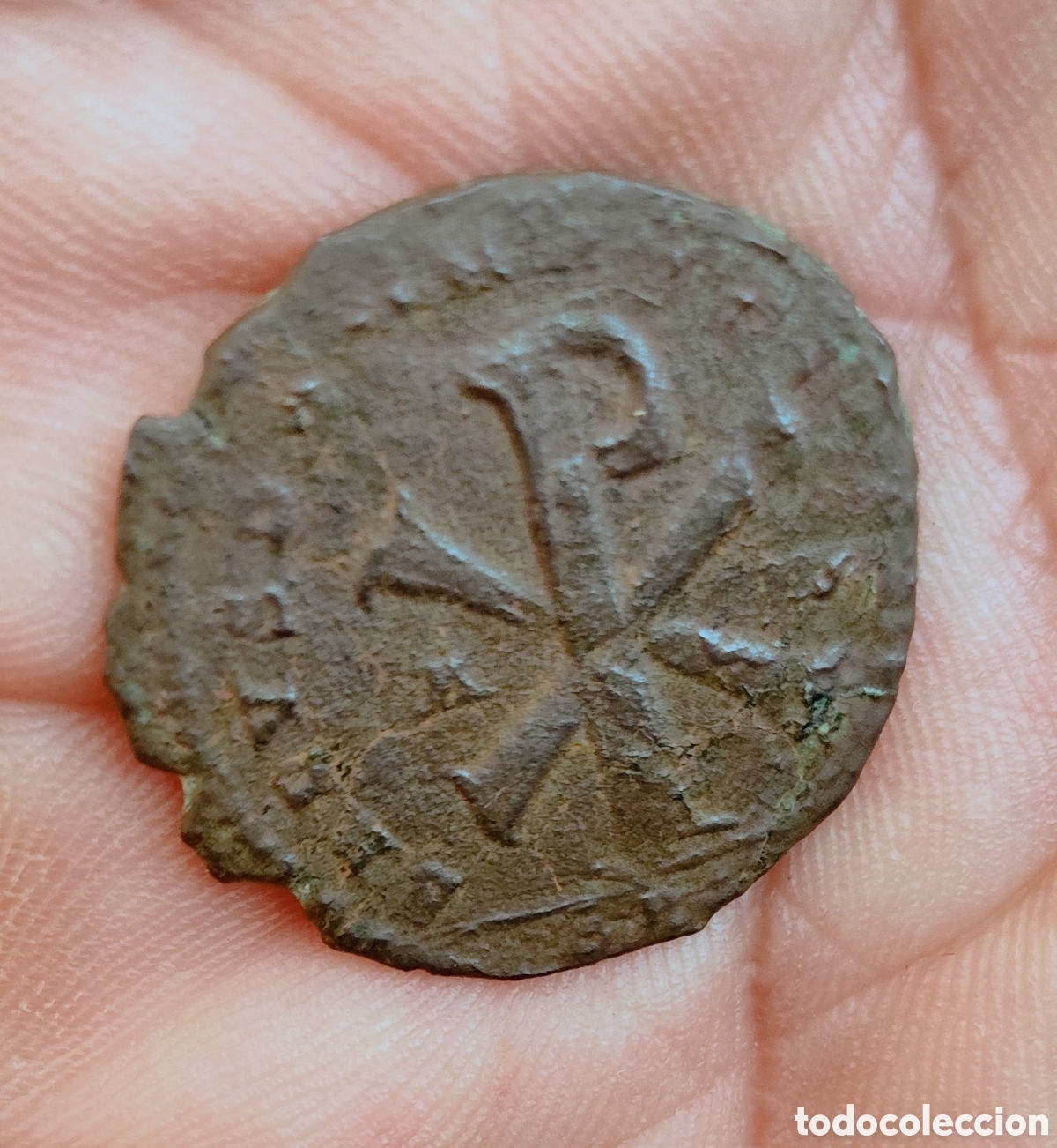 Monedas Imperio romano: Magnencio Crismon ,Magnentius - Foto 2