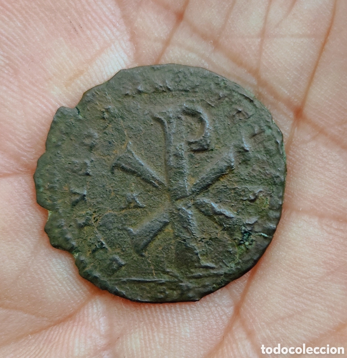 Monedas Imperio romano: Magnencio Crismon ,Magnentius - Foto 1