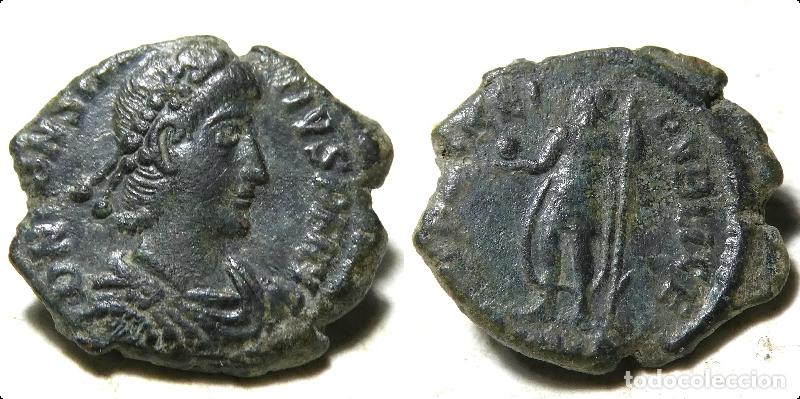 Monedas Imperio romano: Moneda del Emperador CONSTANCIO II - Foto 1