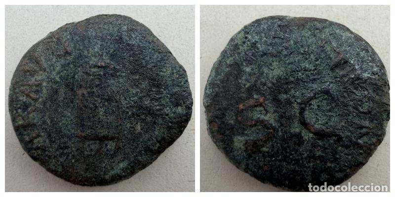 Monedas Imperio romano: MONEDA. CUADRANTE DE CLAUDIO I. TIPO MODIO. VER - Foto 1