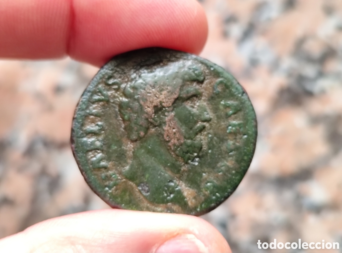 Monedas Imperio romano: Muy Bonito Sestercio de Aelio - Foto 1