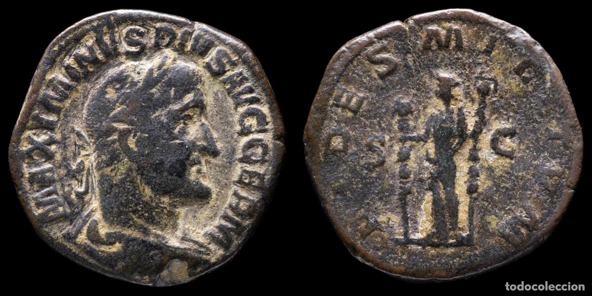 Monedas Imperio Romano: Maximinus Thrax - FIDES MILITVM / SC - 31 mm / 21,99 gr.