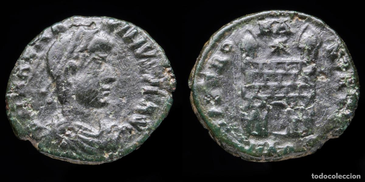 Monedas Imperio Romano: Magnus Maximus - SPES ROMANORVM, Aquileia - 13 mm / 1.37 gr.