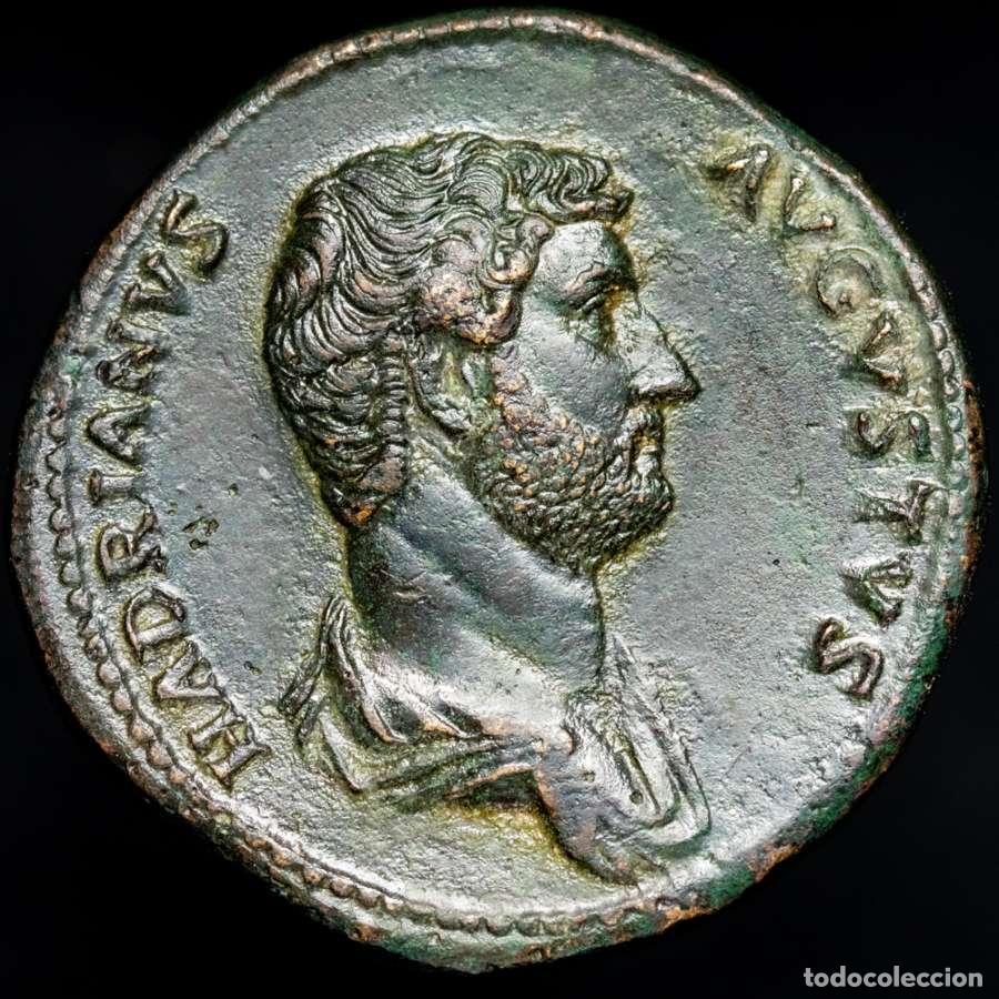 Monedas Imperio Romano: Adriano (117-138), sestercio. Roma, COS III P P, Fortuna, FORT RED