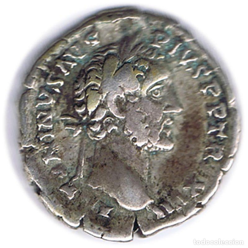 Monedas Imperio Romano: DENARIO DE PLATA ANTONINO PIO A&Ntilde;O 153-154 D.C. ROMA