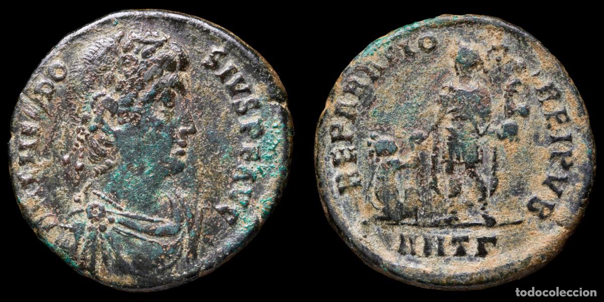 Monedas Imperio Romano: Theodosius I Follis - REPARATIO REI PVB, Antiochia - 22 mm / 4,93 gr.