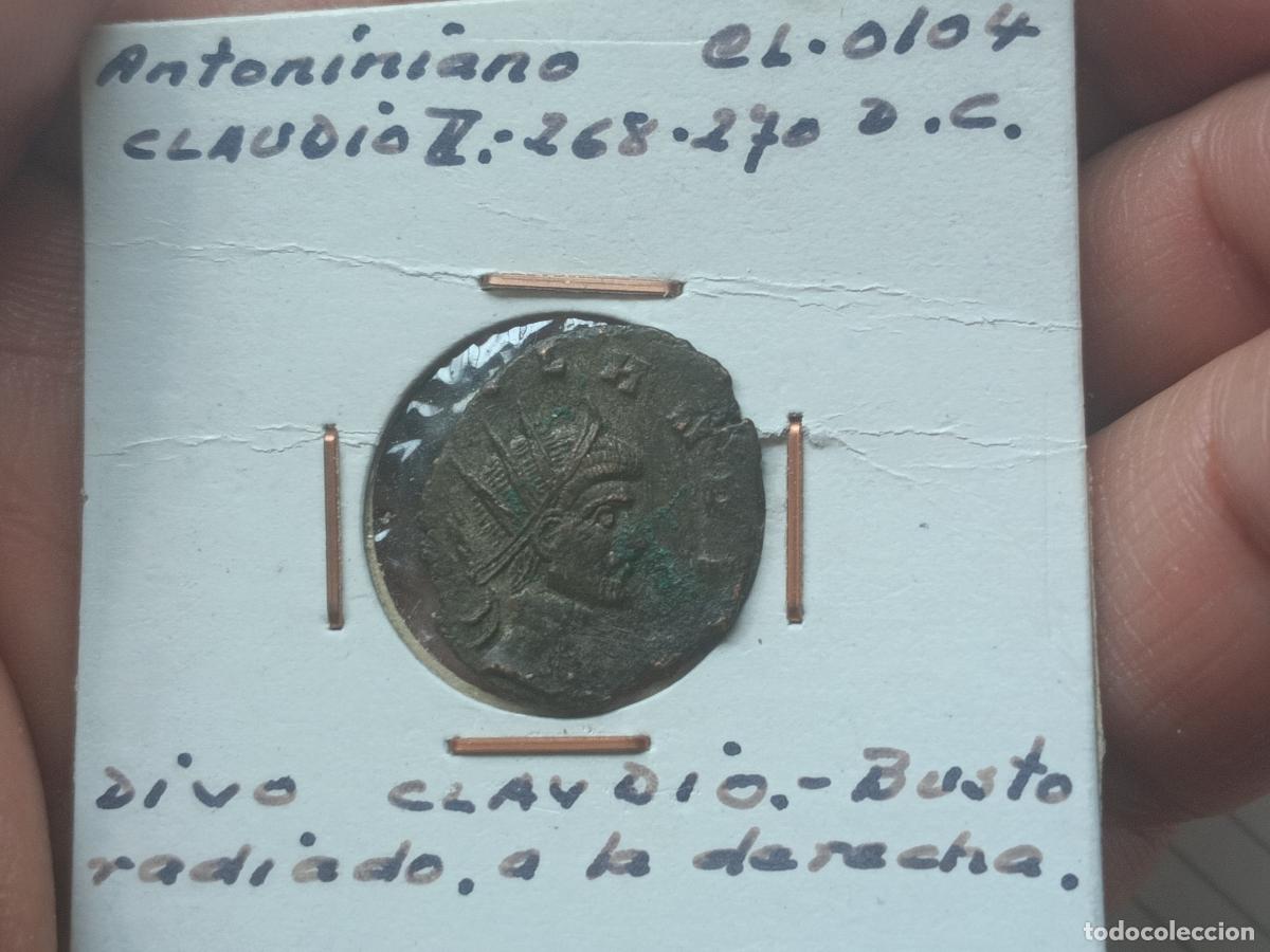 Monedas Imperio Romano: Claudio II. Antoniniano. Consecratio