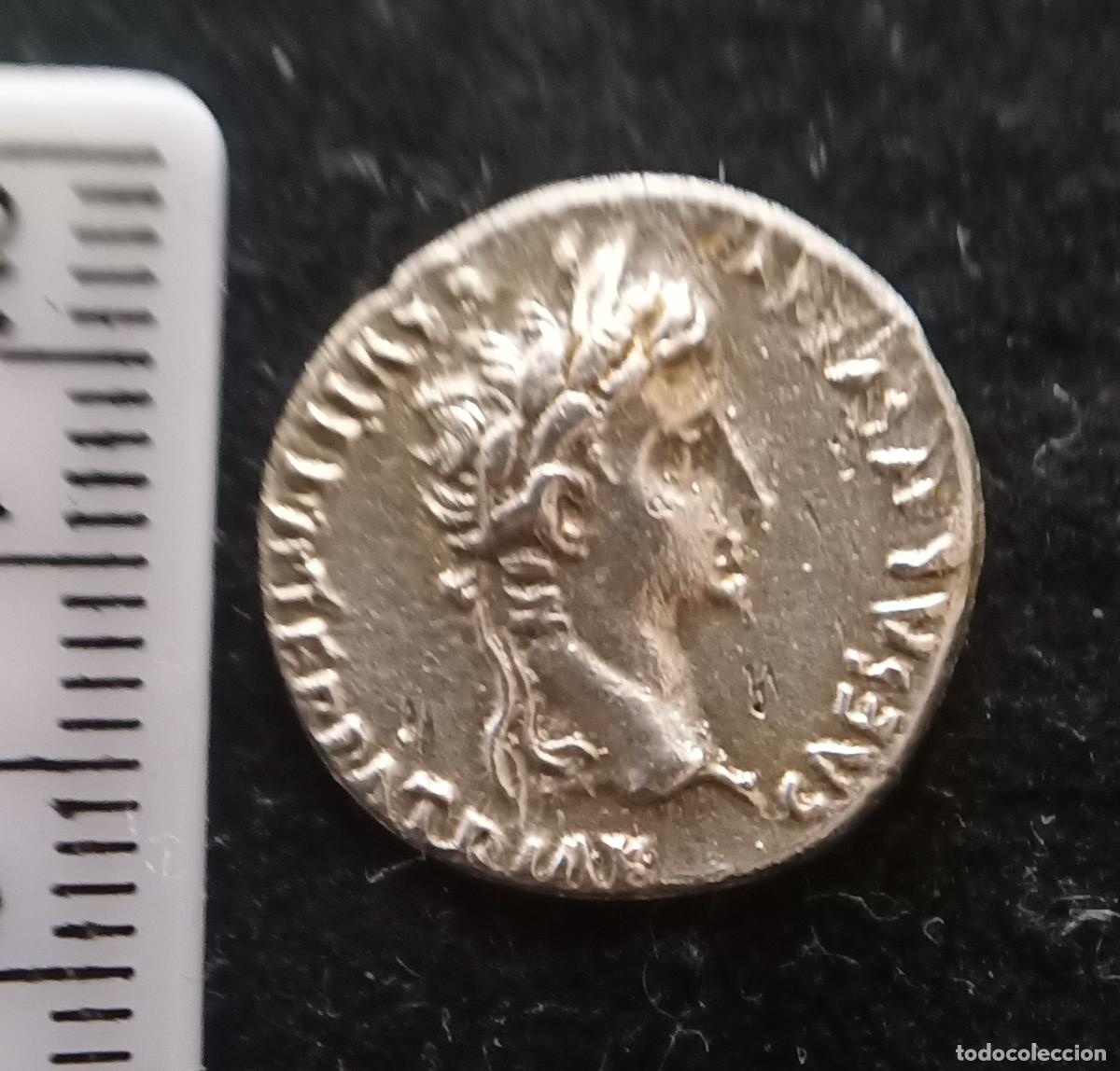 Monedas Imperio Romano: Imperio Romano &ndash; Augusto (27 a.C. &ndash; 14 d.C.) &ndash; Denario de plata &ndash; Lugdunum (Lyon), . 2 a.C. &ndash; 4 d.C.