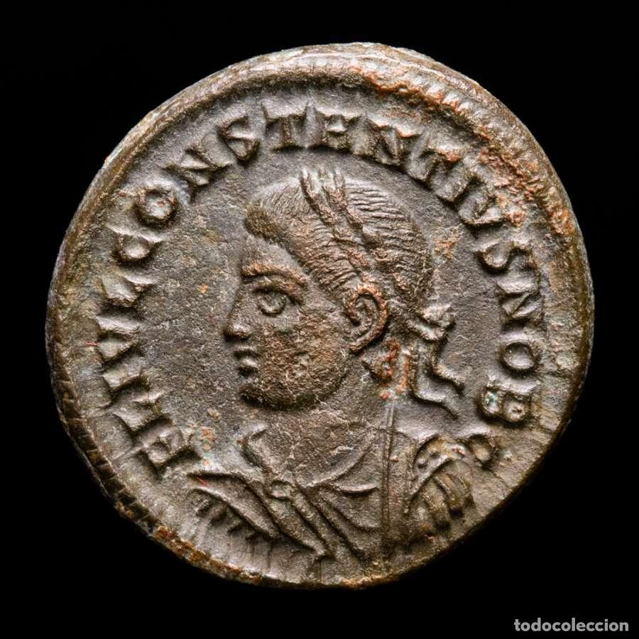 Monedas Imperio Romano: Constancio II. &AElig; Follis - PROVIDENTIAE CAESS / MN&Delta; Nicomedia