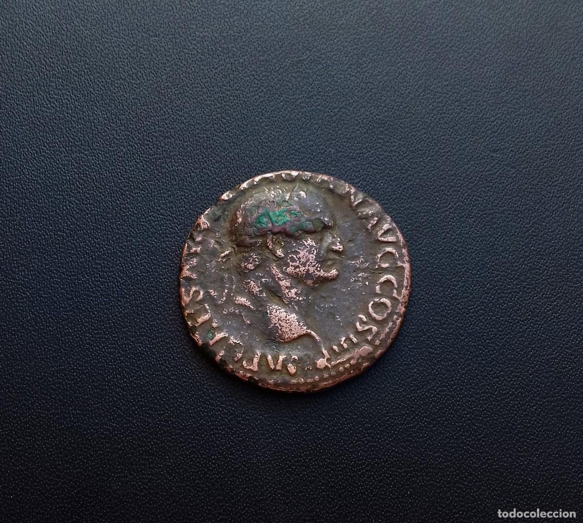 Monedas Imperio romano: Moneda romana. As Vespasiano - Foto 1