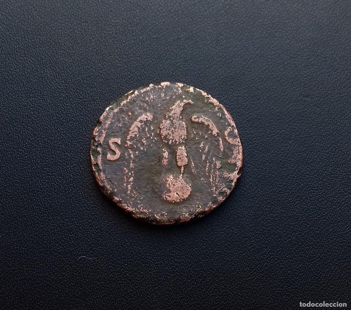 Monedas Imperio romano: Moneda romana. As Vespasiano - Foto 2
