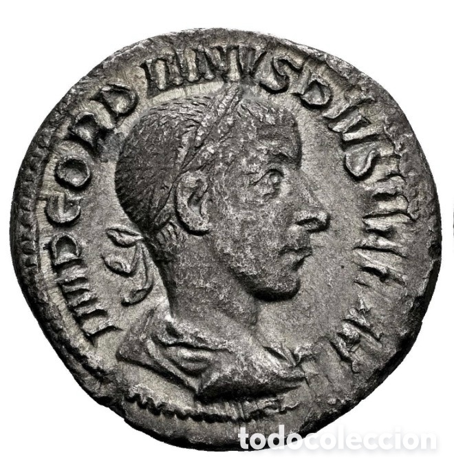 Monedas Imperio Romano: Moneda PLATA Denario GORDIANO III (240 d.C)