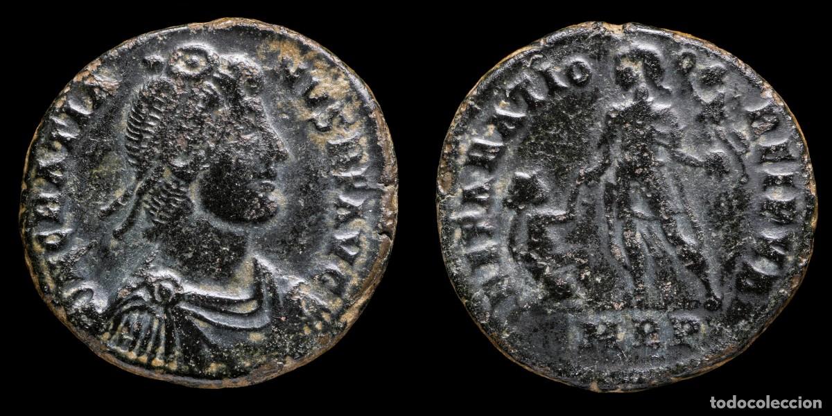 Monedas Imperio Romano: Gratian Follis - REPARATIO REIPVB, Aquileia - 23 mm / 6,01 gr.