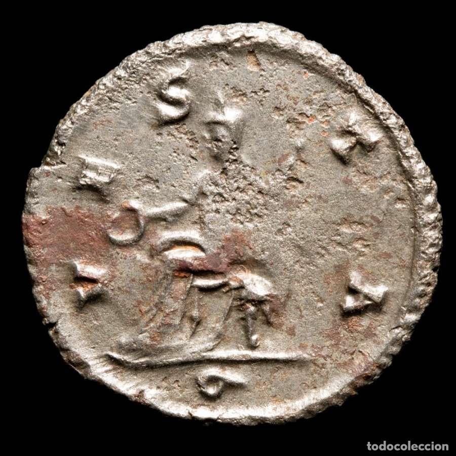 Monedas Imperio Romano: Salonina, antoniniano. VESTA / Q, Roma, 261-262 d.C. - (B546)