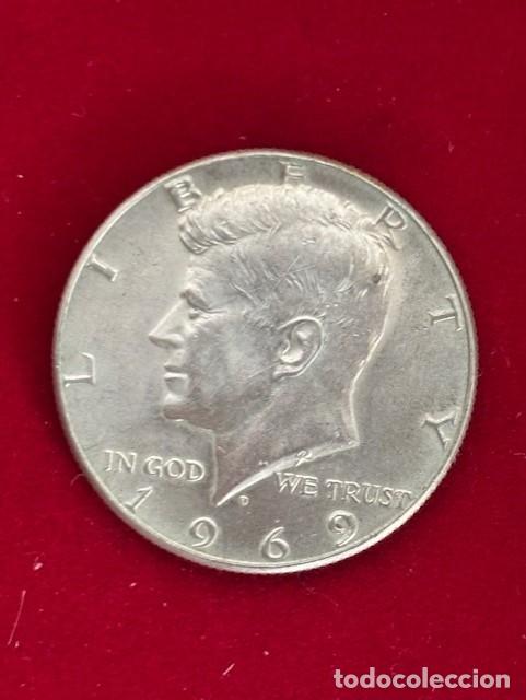 Monedas Imperio romano: medio dolar USA 1969 plata - Foto 1