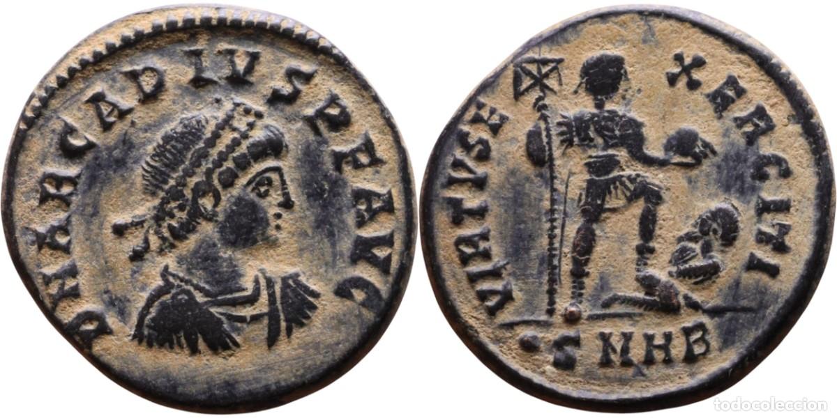 Monedas Imperio Romano: SC-Roma. Arcadio (395-408) Follis. Cyzicus. Cobre 5,97 g.