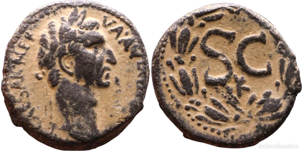 Monedas Imperio Romano: SC-Roma. Nerva (395-408) Bronce Provincial. Antioquia. Cobre 15,24 g. ESCASA
