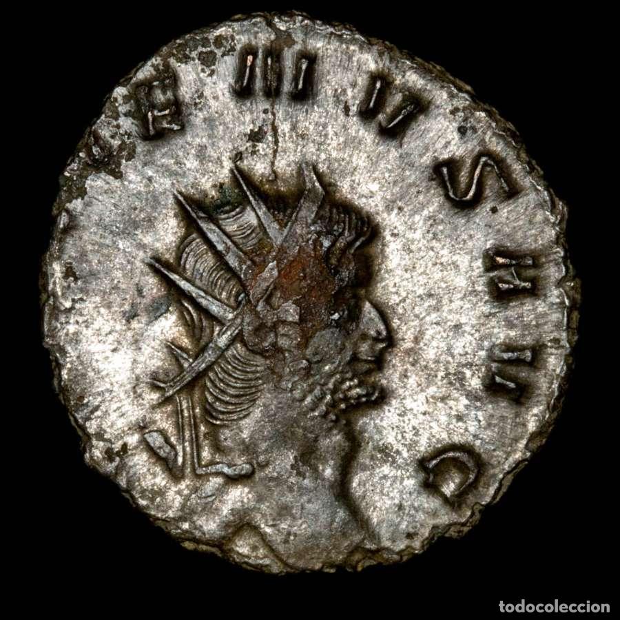 Monedas Imperio Romano: Gallienus, antoninianus. Roma, 266 d.C. - IOVI CONSERVAT - N (561)