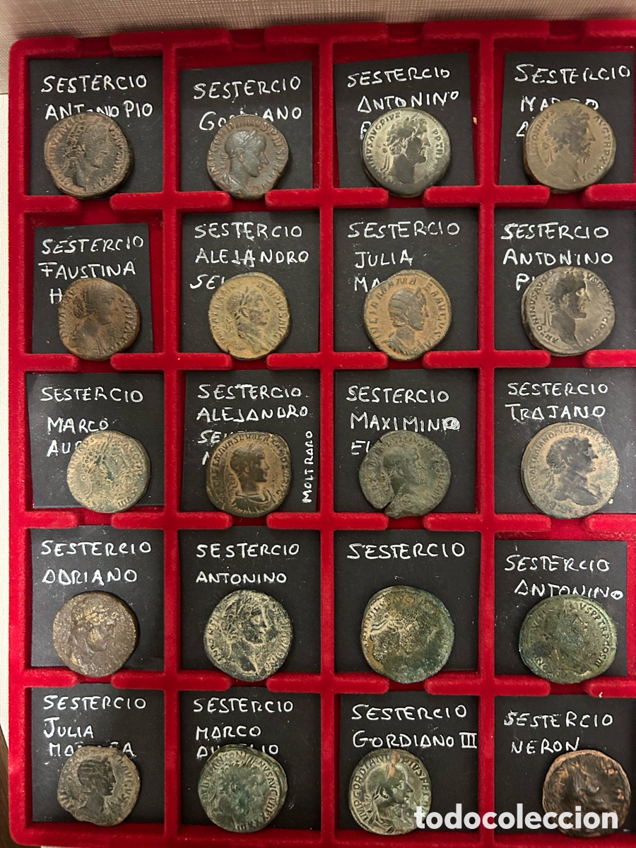 Monedas Imperio Romano: Lote de veite sestercios
