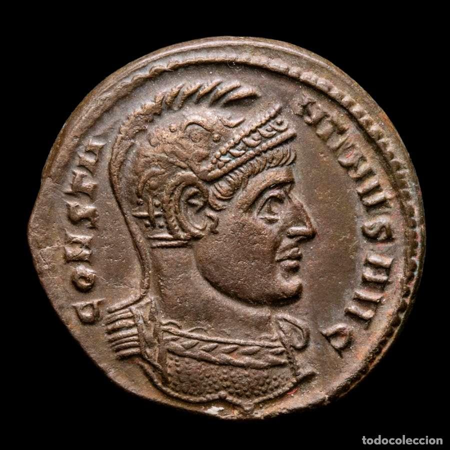 Monedas Imperio Romano: Constantino I - Follis VIRTVS EXERCIT S-F VOT XX AQP Aquileia (717)